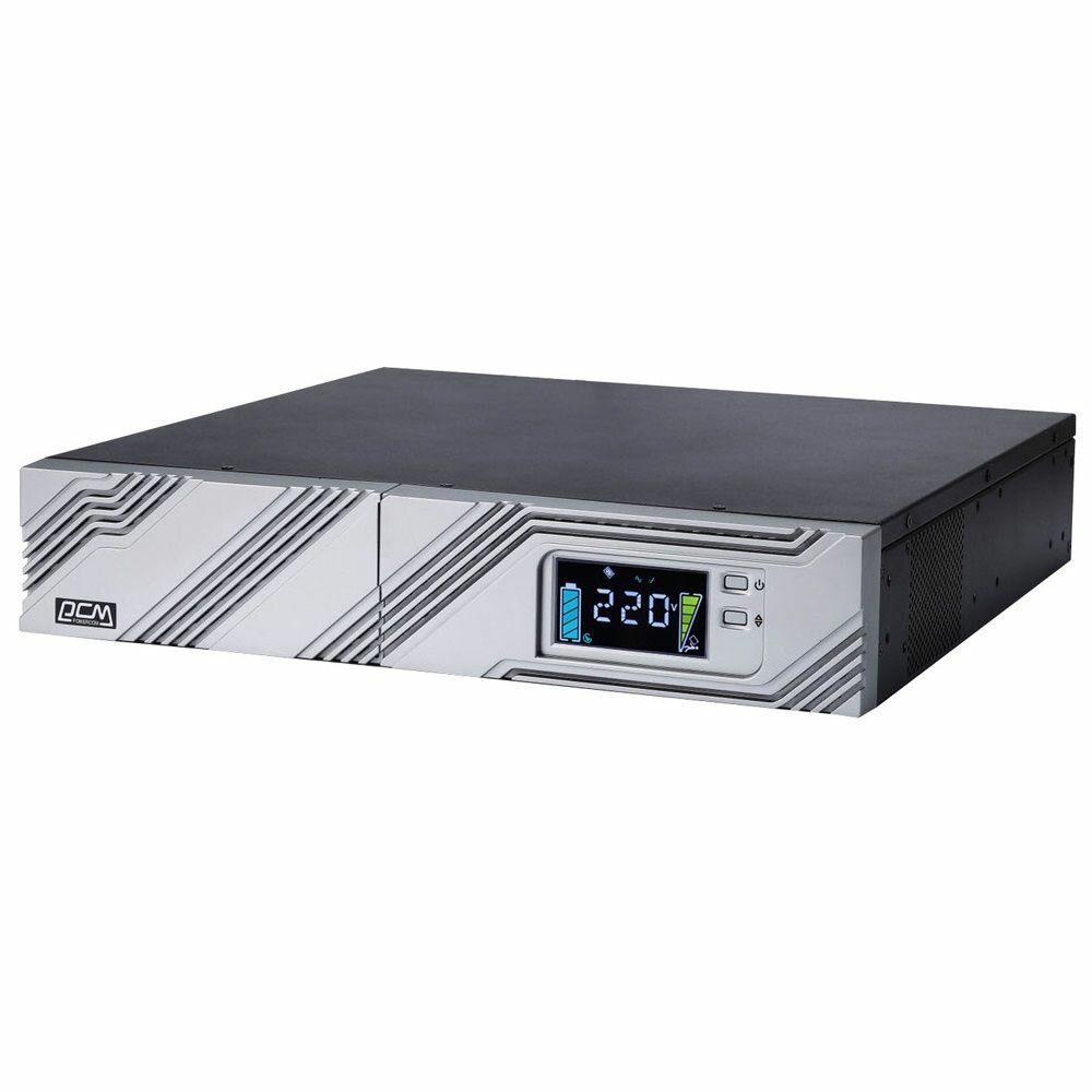 POWERCOM Источник бесперебойного питания Powercom Smart-UPS SMART RT, Line-Interactive , 1000VA/900W SRT1000A LCD