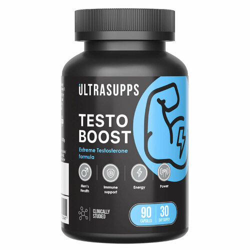 Ultrasupps Тестобуст, 90 капсул, Ultrasupps