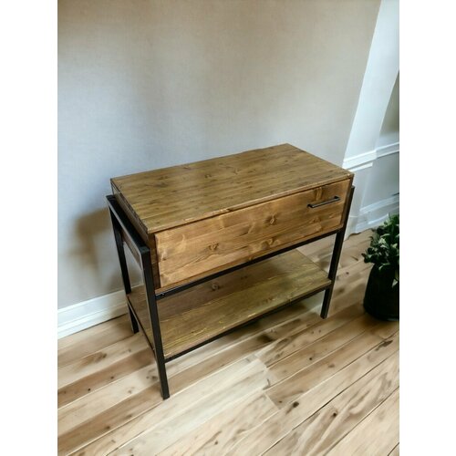 Комод из массива хвои Лофт палисандр 85 х 76 х 40 см 14255₽