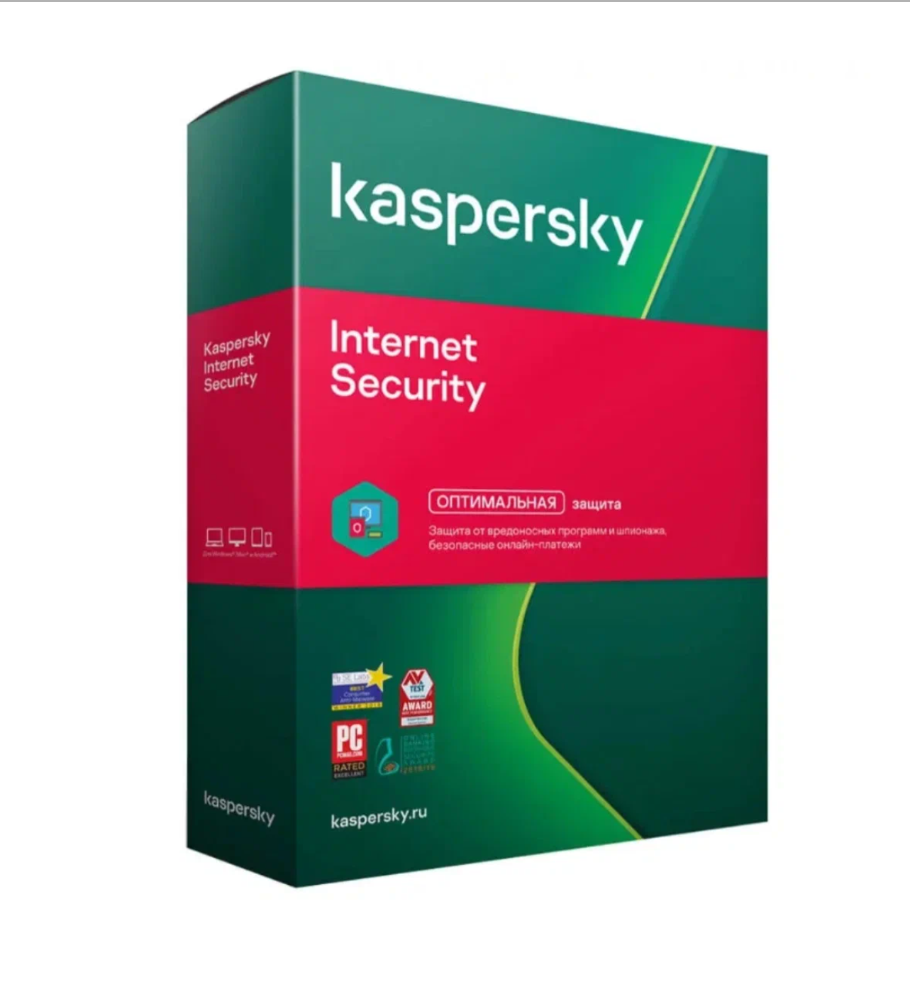 Антивирус Kaspersky Internet Security (3 устройства, 2 года)