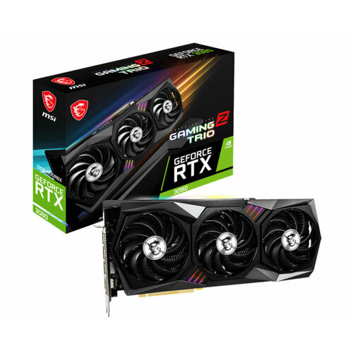 Видеокарта MSI GeForce RTX 3080 GAMING Z TRIO видеокарта msi amd radeon rx 6900 xt gaming z trio 16гб