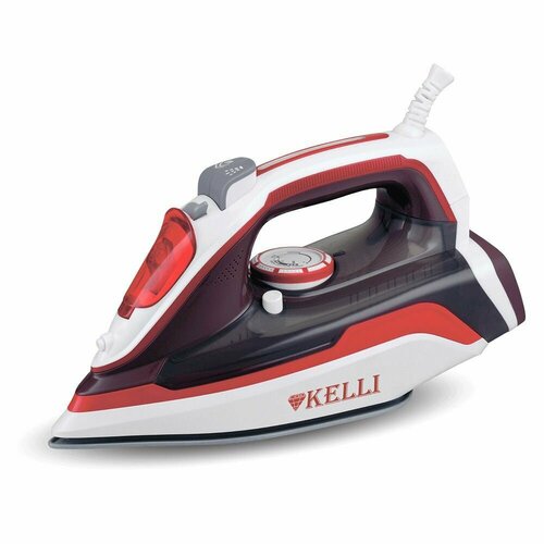 Утюг Kelli отпариватель вертикальное отпаривание подошва керамика 2600Вт красный 209100₽