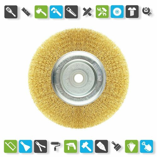 Щетка-крацовка Biber 70998 дисковая 150 мм с переходниками 1326₽