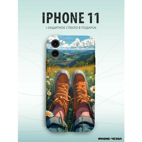 Чехол Iphone 11 природа кеды