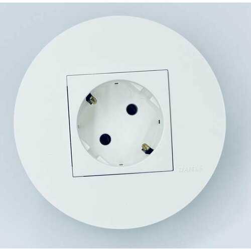 Розетка 1-постовая Efapel Quadro 45 белый, 45911TBR4599345131 TBR