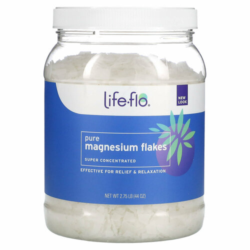 Life-flo Magnesium Flakes Соль для ванн Чистые магниевые хлопья 1250 гр 275 фунта 7990₽