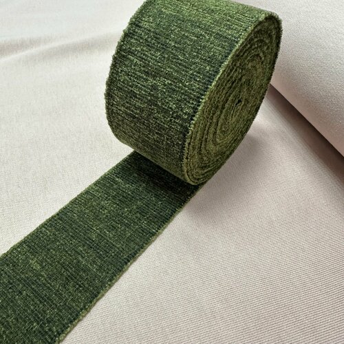 Тесьма репсовая бархатная 5см 1 метр 520₽