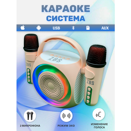 Беспроводная караоке-система ZBS с двумя микрофонами 277100₽