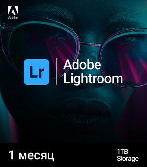 Adobe Lightroom 1ТБ 1 месяц индивидуальная активация на аккаунт