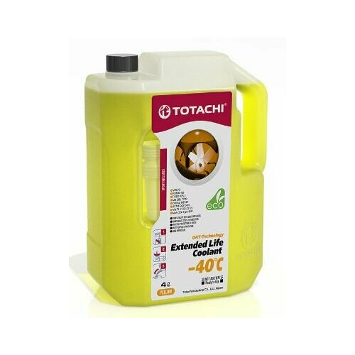 Охлаждающая жидкость TOTACHI ELC Yellow -40C 4л 43704