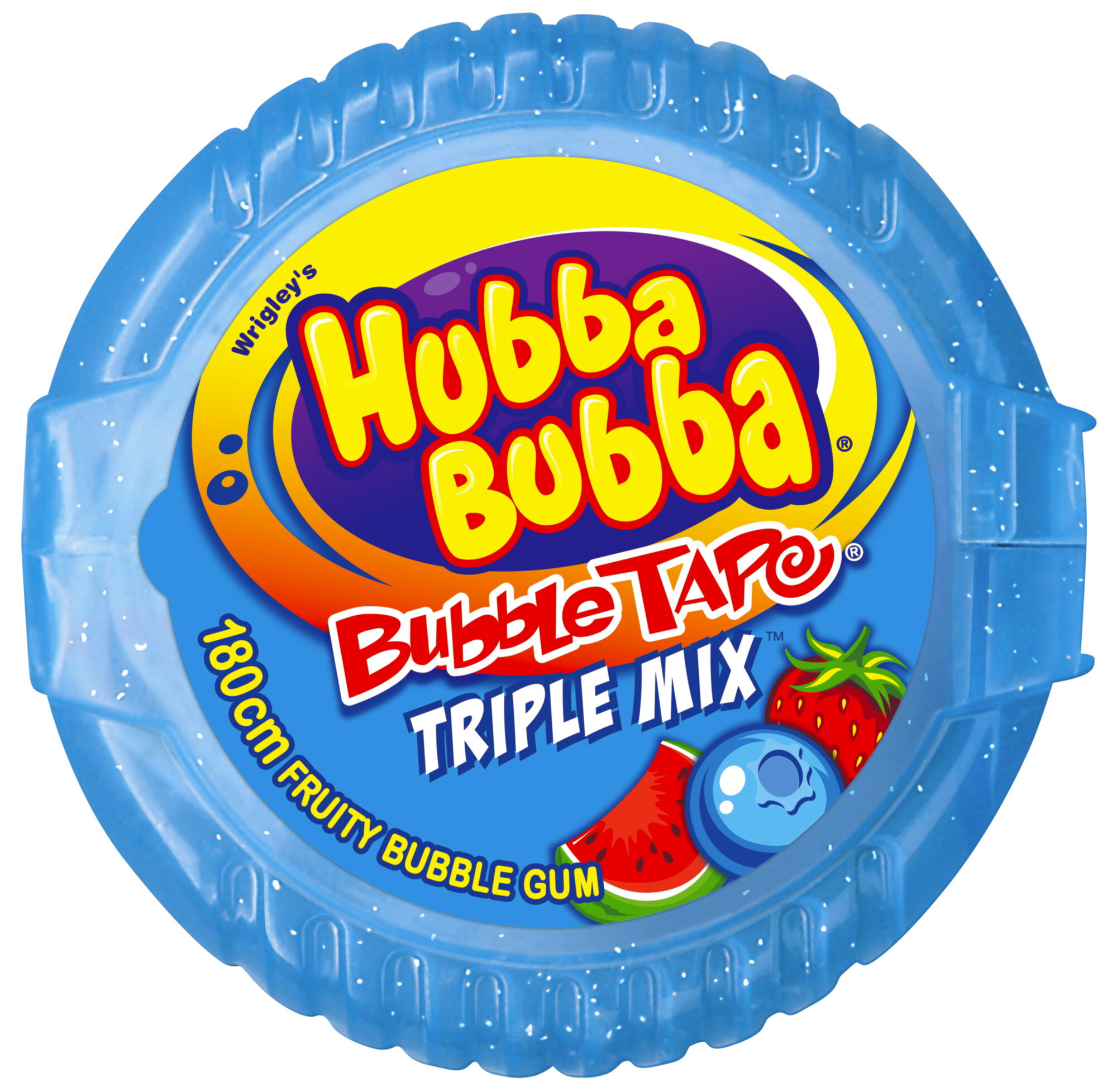 Жевательная резинка Hubba Bubba Mega Long клубника-черника-арбуз Amgum - фото №1