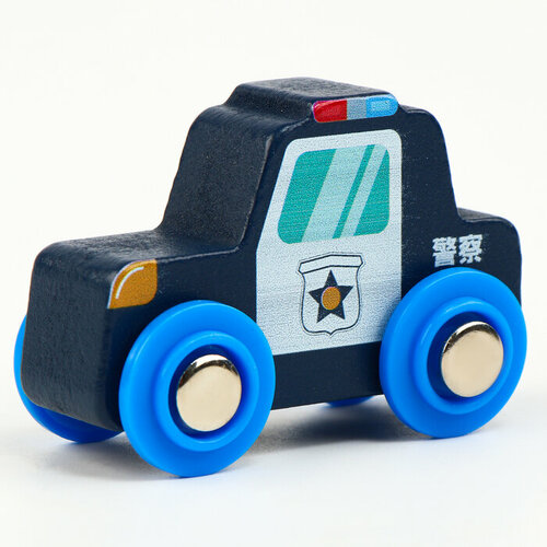 Детская «Полицейская машинка» совместима с набором Ж/Д «Транспорт» 6,5 × 3 × 4,5 см пазл вкладыш полицейская машинка объемная