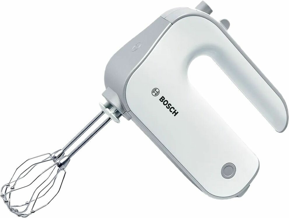 Bosch Миксер ручной кухонный MFQ4080 500Вт, 3 насадки, 5 режимов скоростей, белый