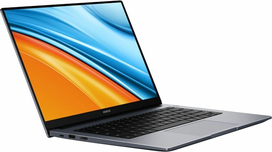 Ноутбук Honor MagicBook NMH-WFQ9HN, 14", IPS, AMD Ryzen 5 5500U, DDR4 16ГБ, SSD 512ГБ, AMD Radeon, серый (5301afwf)