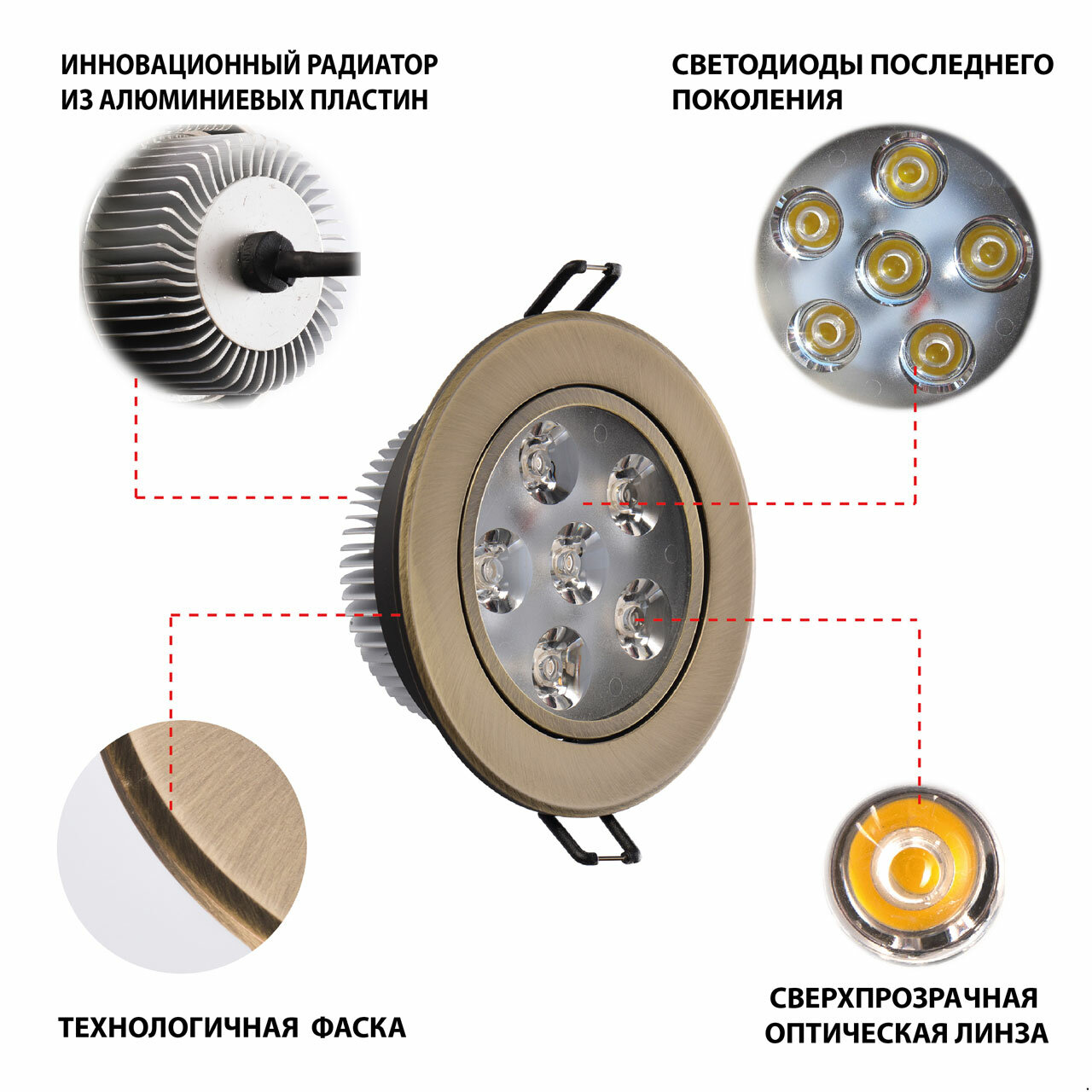 Встраиваемый светильник MW-Light Круз - фото №3