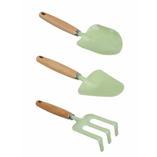 Набор инструментов для растений 3 предмета лопатка садовая- 2 шт грабли 823₽