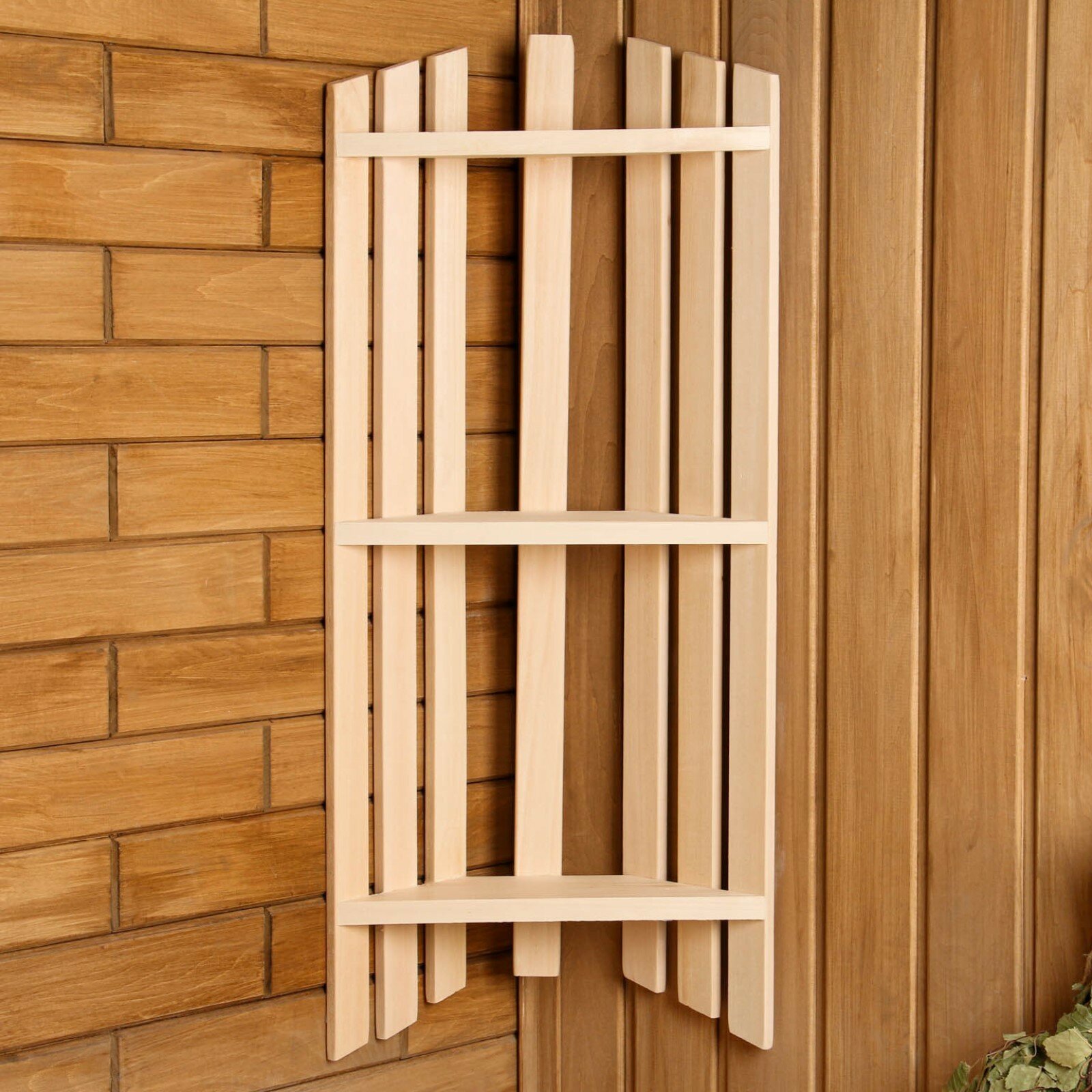 фото Полка угловая, 3-х уровневая, 25х16х78 см 4199357