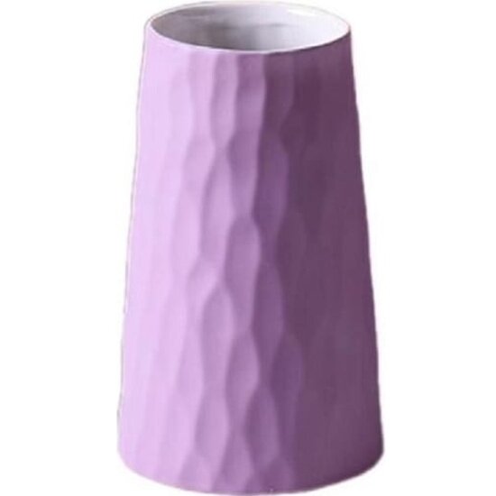 Ваза Homium керамическая, H20см, цвет сиреневый (vaseK05purple)