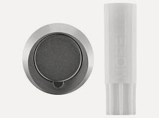 Изображение товара Ограничитель для двери Morelli SECRET DS SC матовый хром, стоппер напольный автоматический, фиксатор двери от удара скрытый, упор металлический с амортизирующим слоем