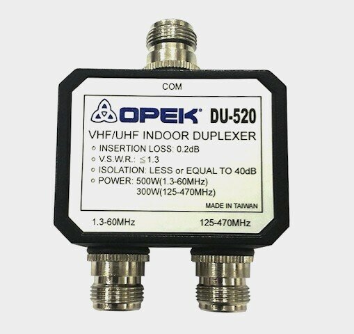 Дуплексер OPEK DU-520A HF (1.3-60 Мгц)/UHF (125-470 Мгц)