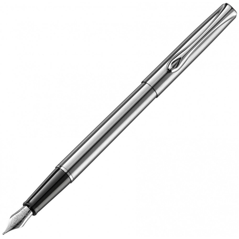 Diplomat D10057495 Перьевая ручка diplomat traveller, stainless steel ст (перо - f)