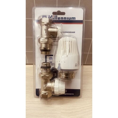 Комплект кранов для радиаторов отопления 12 прямой millenium 2660₽