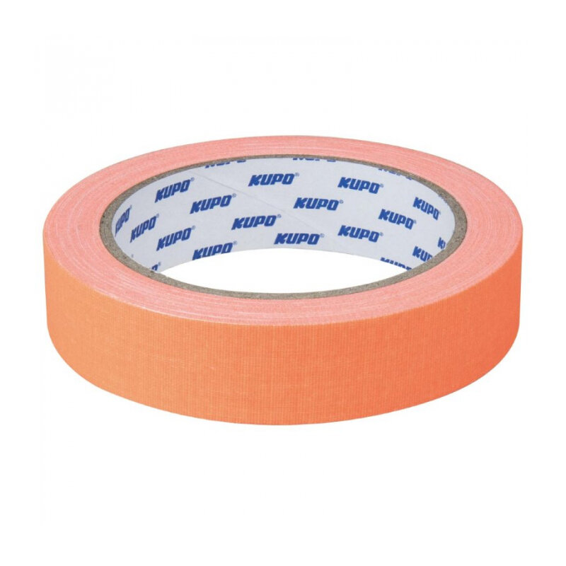 KUPO CSS-2415OG Cloth Spike Tape, orange 24mm*13,72m Скотч оранжевый