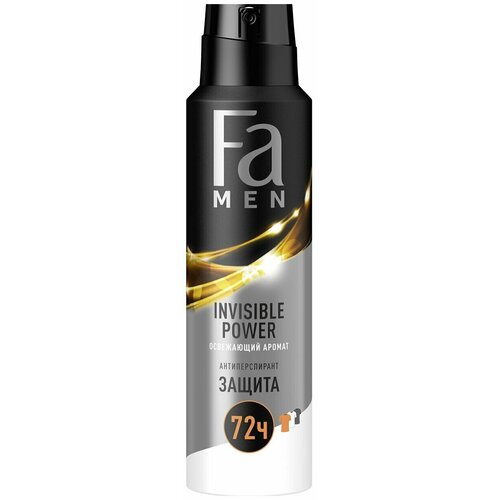 Fa Дезодорант антиперспирант мужской Fa Men Xtreme Invisible, 150 мл, спрей fa men xtreme invisible power антиперспирант спрей мужской 150 мл