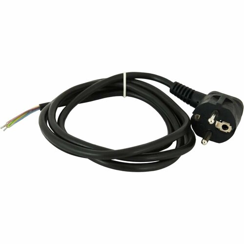 Шнур сетевой с заземлением 16 A 15 м цвет чёрный 890₽