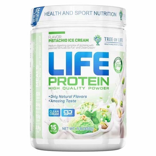 Tree of Life LIFE Protein Фисташковое мороженое 454 г