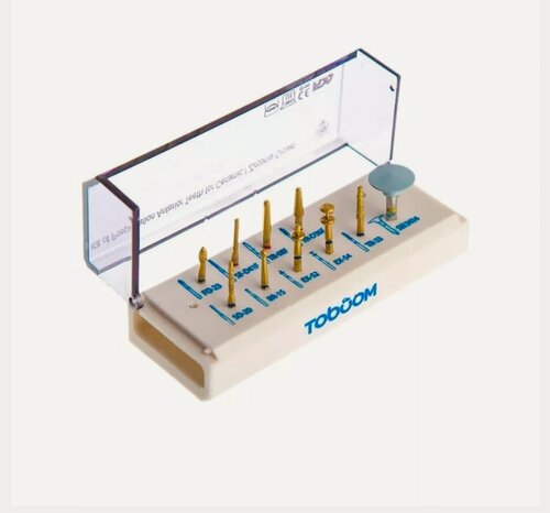 Изображение товара Набор турбинных боров Toboom для препарирования под керамику и цирконий ANTERIOR FG0610D 10шт/уп от Incidental , Инсидентал .