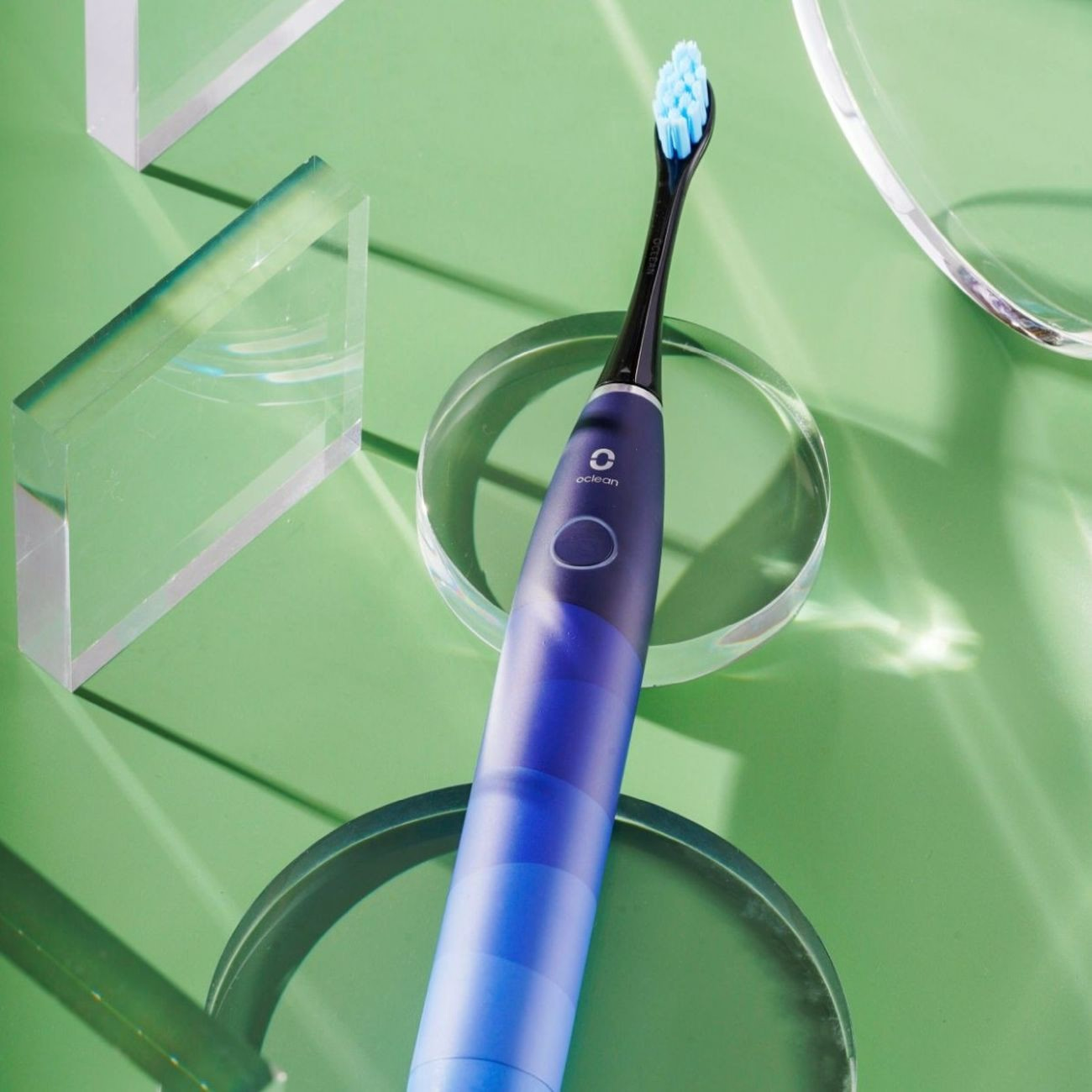 Электрическая зубная щетка Комплект 2в1 Oclean Find Duo Set (2 шт, Красная и Синяя) - фото №20
