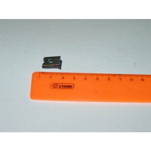 Скоба Ф5 под саморез универ черный все модели ВАЗ (пластина) (уп.10 шт)