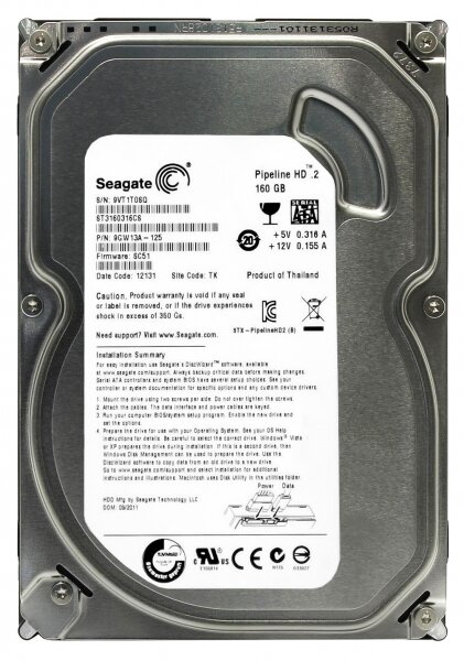 Жесткий диск Seagate 9GW13A 160Gb SATAII 3,5" HDD