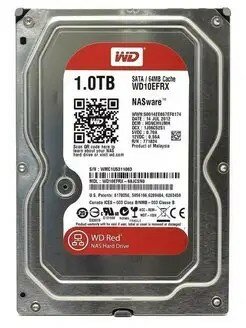 HDD диск SATA / Western Digital Red 1TB / 5400rpm, 64Mb / WD10EFRX