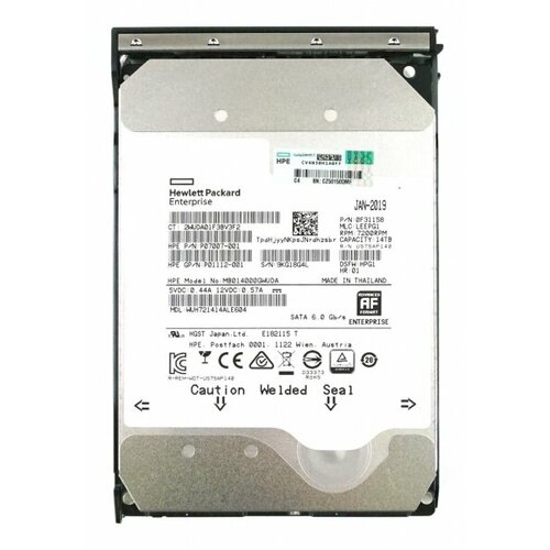 Жесткий диск HPE P01112-001 14Tb 7200 SATAIII 3,5 HDD