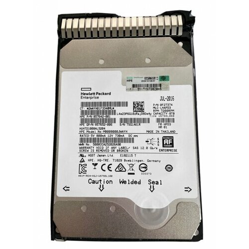 Жесткий диск HP 861607-001 8Tb 7200 SAS 35 HDD 46490₽