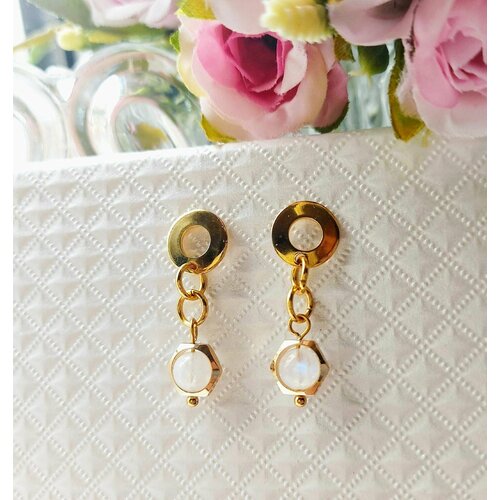 Серьги Artlab, бежевый