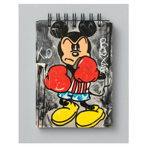 Блокнот Микки Маус, Mickey Mouse, А6 блокнот в клетку каждому своё mickey mouse микки маус плуто a4 48 листов