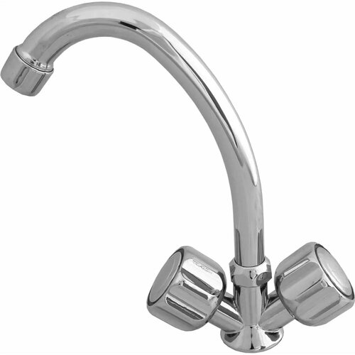 Смеситель для раковины Молот Лидия двухвентильный на столешницу цвет хром 1598₽