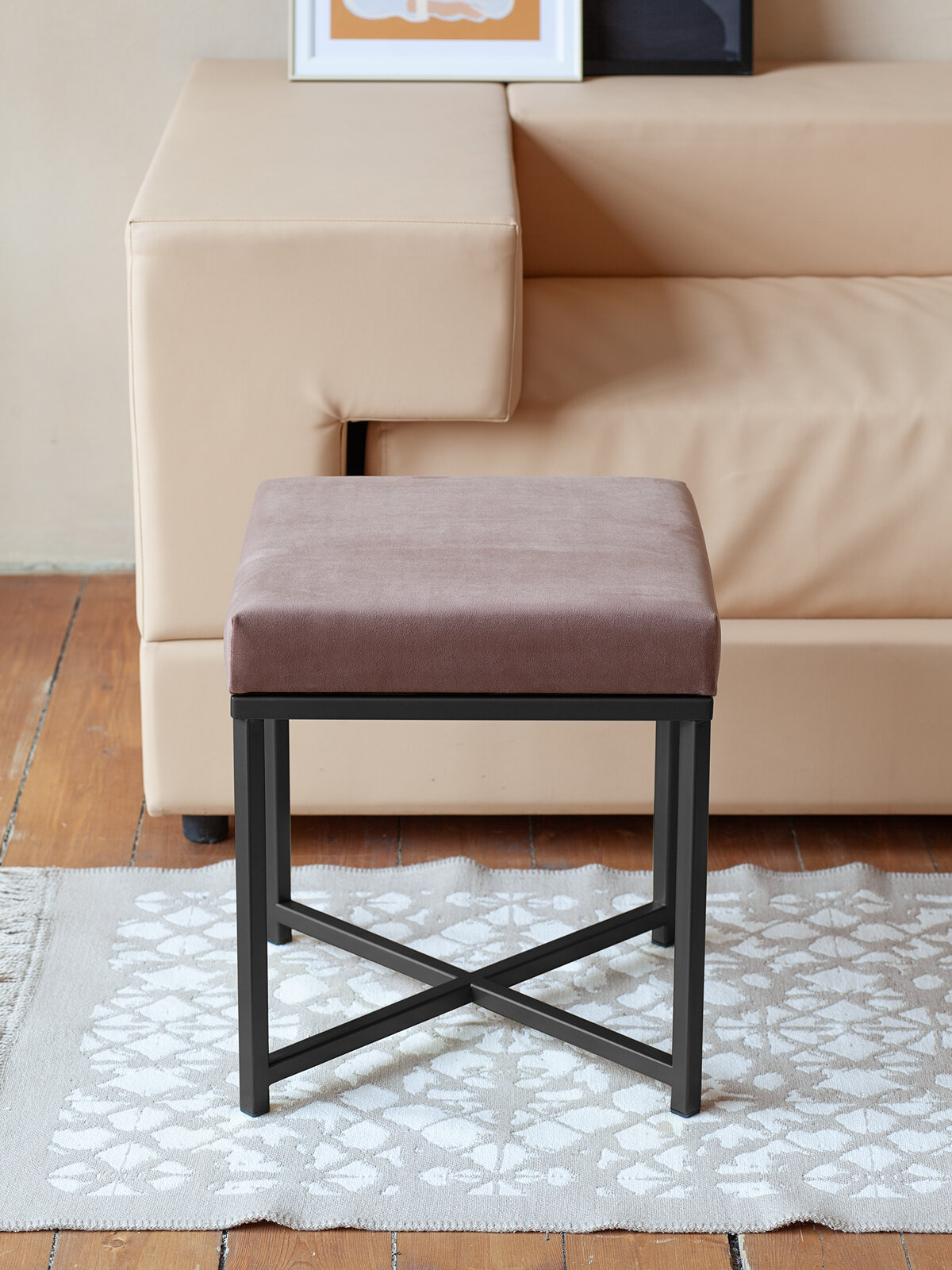 Пуф CRUZ черный, Mocco — фото 1