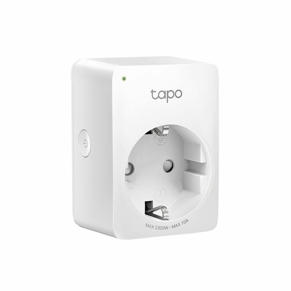 Умная розетка TP-LINK Tapo P100(1-pack) Tapo умная мини-розетка P100, 220–240 В, 50/60 Гц, стандарты Wi-Fi 802.11b/g/n, встроенный Bluetooth 4.2, один