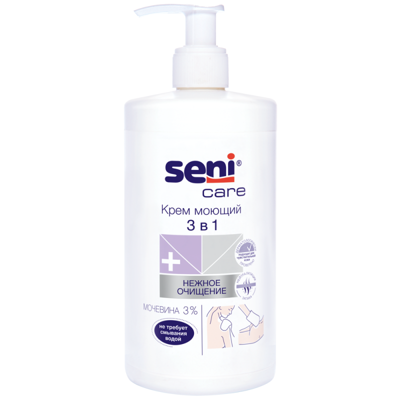 Seni Care Крем моющий 3 в 1 Сени для мытья и ухода за телом, 1 л