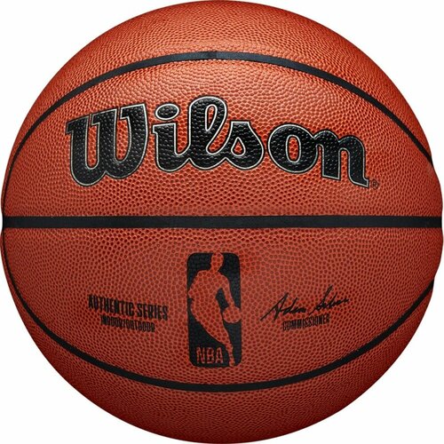 Мяч баскетбольный WILSON NBA Authentic, WTB7200XB07, PU, бутил.камера намотка верхняя wilson pro perforated feel 3шт розовый