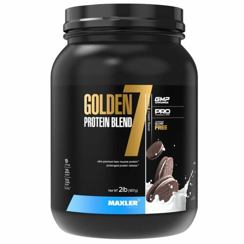 печенье крем maxler golden 7 protein blend 907 г maxler Протеин Maxler Golden 7 Protein Blend 907г Печенье-крем