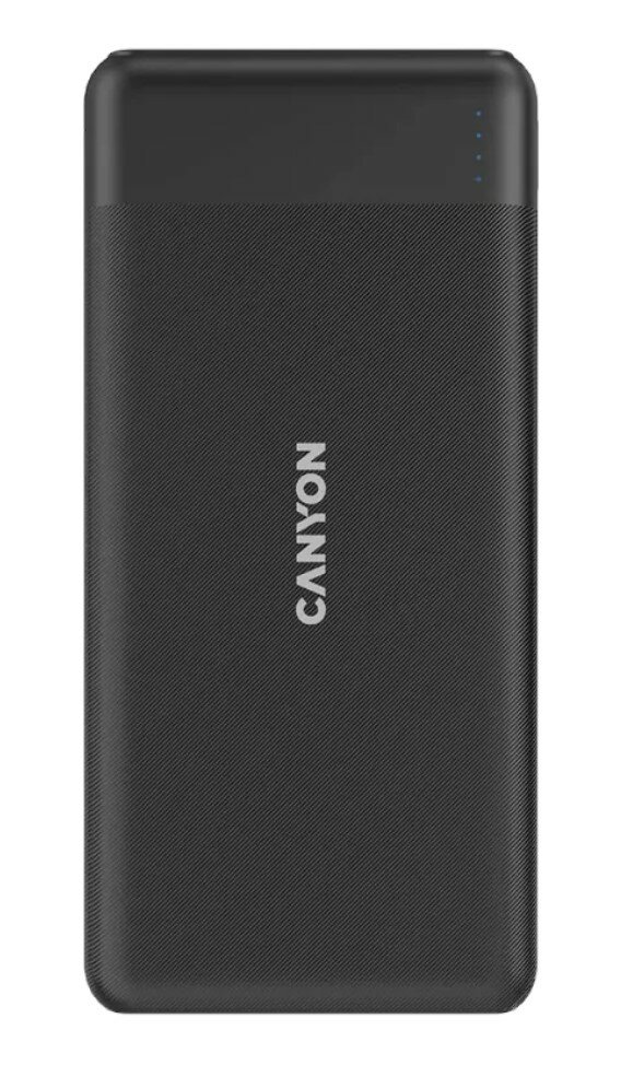 Аккумулятор внешний портативный Canyon CNE-CPB1009B 10000 мАч, QuickCharge 3.0 + PD 18W, black - фото №2