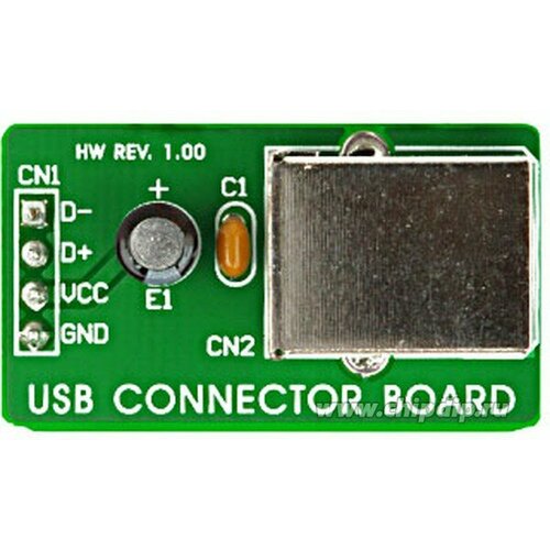 MIKROE-269, USB Connector Board, Дочерняя плата с установленным разъемом USB