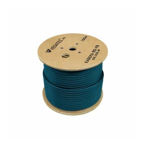 Кабель VEGATEL 8D-FB Cu (ГОСТ, синий, бухта 100 м.)