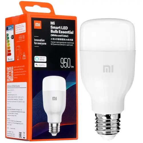 Лампа Mi LED Smart Bulb Essential White and Color MJDPL01YL