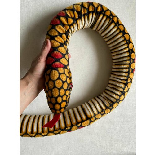 Змея мягкая плюшевая игрушка фабричная змея резиновая антистресс мягкая 60см